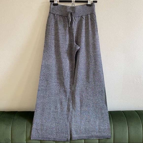 Shimmer Grey Wide Leg Lounge Pants - Picture 6 of 6